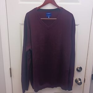 Men's V-Neck Sweater - Purple